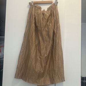 J. Crew Tan A-Line Skirt